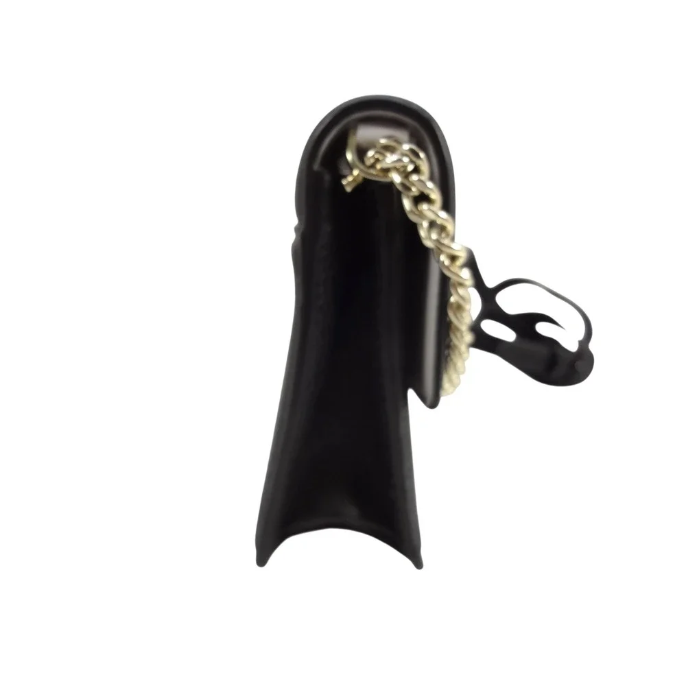Kate Spade NY‎ Black Pebbled Leather Crossbody Bag Gold Hardware Knot Detail